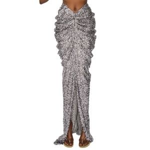 Brand New sliver v cut skirt